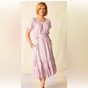 Matilda Jane Artist Floral Dress Size Large, EUC